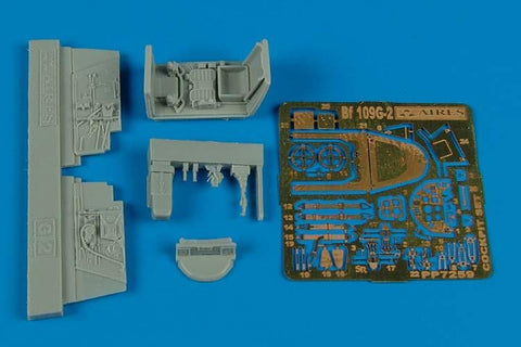 Aires 7259 1/72 Bf 109G-2 cockpit set (For FINE MODELS)