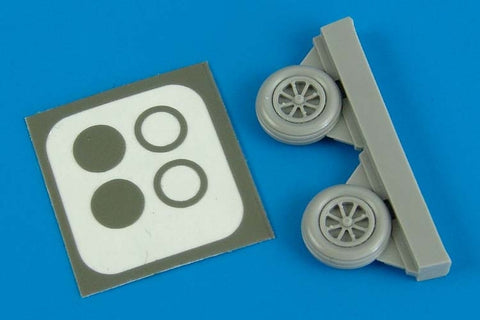 Aires 7284 1/72 P-40M/N wheels & paint masks (For ACADEMY)