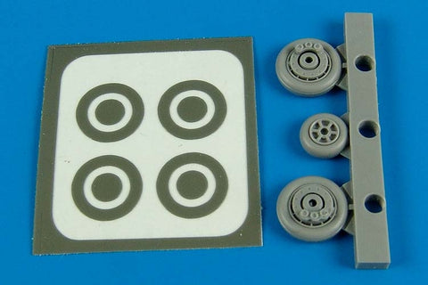 Aires 7291 1/72 F9F Panther wheels & paint masks (For HOBBY BOSS)