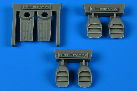 Aires 7385 1/72 Harrier AV-8A/GR.1/GR.3/FRS.1 exhaust nozzles (For ESCI/ITALERI)