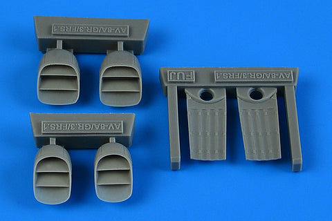 Aires 7386 1/72 Harrier AV-8A/GR.1/GR.3/FRS.1 exhaust nozzles (For FUJIMI)