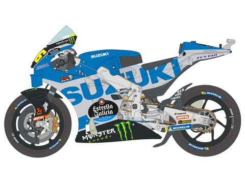 Blue Stuff BS 12-036 1/12 SUZUKI GSX-RR 2022 - 1/12 Decals TAMIYA 14139