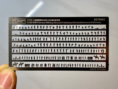 Bunker Studio BK70005 1/700 WWII German Military Personal II(Infantry&Amemored Division)