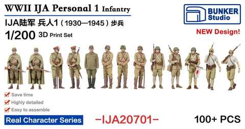 Bunker Studio IJA20701 1/200 IJA Personnel 1
