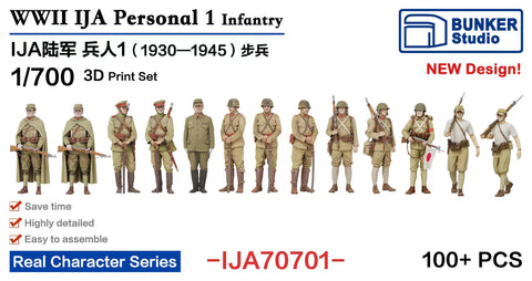 Bunker Studio IJA70701 1/700 IJA Personnel 1