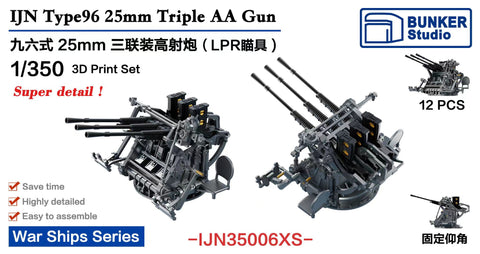 Bunker Studio IJN35006XS 1/350 IJN Type96 25mm Triple AA Gun LPR Sight (Late Type )