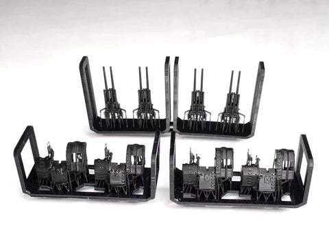 Bunker Studio IJN35007 1/350 IJN Type89 127mm Twin AA Gun