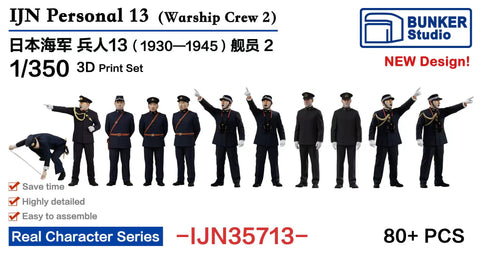 Bunker Studio IJN35713 1/350 IJN Personnel 13
