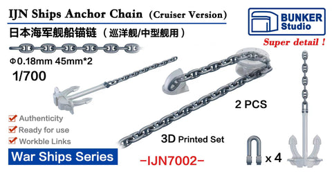 Bunker Studio IJN7002 1/700 IJN Anchor Chain(for Cruiser)