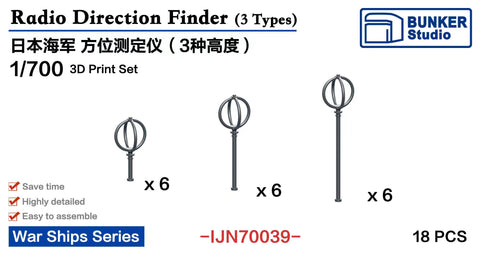 Bunker Studio IJN70039 1/700 IJN Radio Direction Finder