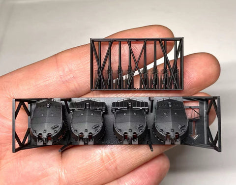 Bunker Studio IJN70178 1/700 IJN HARUNA 356mm Main Gun Turrets Set 1944.6