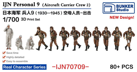 Bunker Studio IJN70709 1/700 IJN Personnel 9