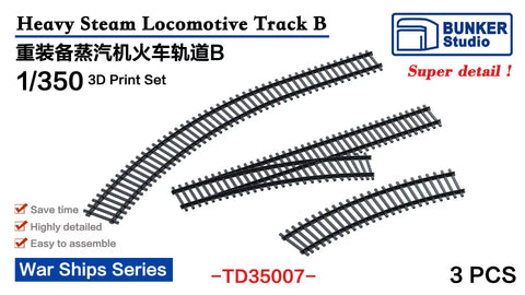 Bunker Studio TD35007 1/350 Steam Locomotive Track B