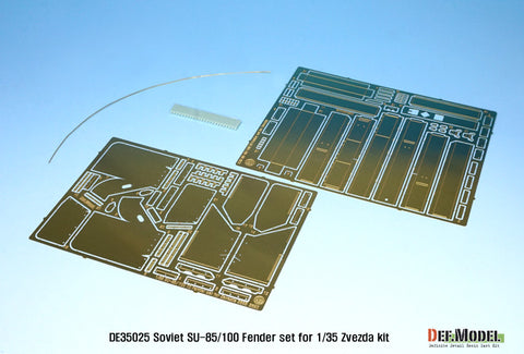 DEF Model DE35025 1/35 SU-85/100 PE fender set (for Zvezda New 1/35 kit)