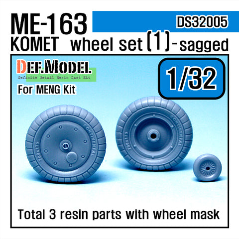 DEF Model DS32005 1/32 Me163B 'Komet' Wheel set 1 (for Meng 1/32)