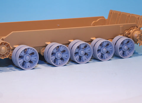 DEF Model DW35055 1/35 T-55 Burnt roadwheel set (for T-55 kit 1/35)