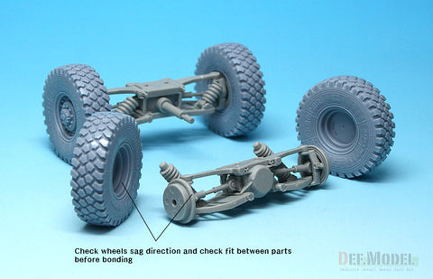 DEF Model DW35058 1/35 US M1117 Guardian ASV Sagged Wheel set (for Trumpeter 1/35)