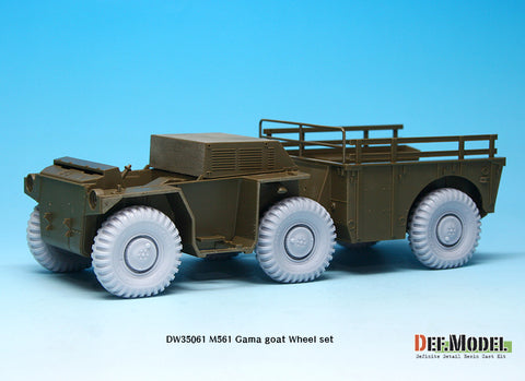 DEF Model DW35061 1/35 US M561 'Gama Goat' Sagged Wheel set (for Tamiya 1/35)