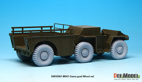 DEF Model DW35061 1/35 US M561 'Gama Goat' Sagged Wheel set (for Tamiya 1/35)