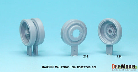 DEF Model DW35063 1/35 US M48 MBT Series Road wheel set (for Dragon 1/35)