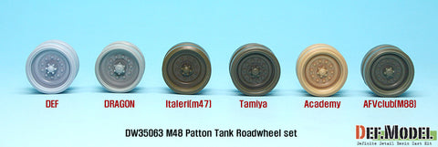 DEF Model DW35063 1/35 US M48 MBT Series Road wheel set (for Dragon 1/35)