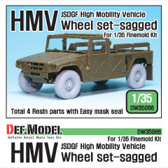 DEF Model DW35066 1/35 JSDGF HMV Sagged Wheel set (for Finemolds 1/35)