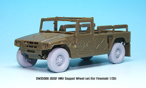 DEF Model DW35066 1/35 JSDGF HMV Sagged Wheel set (for Finemolds 1/35)