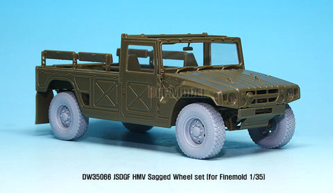 DEF Model DW35066 1/35 JSDGF HMV Sagged Wheel set (for Finemolds 1/35)