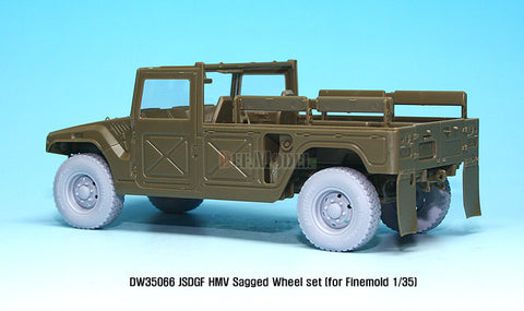 DEF Model DW35066 1/35 JSDGF HMV Sagged Wheel set (for Finemolds 1/35)