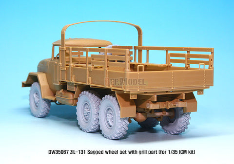 DEF Model DW35067 1/35 ZIL-131 Sagged wheel set with Correct Grill parts (for ICM 1/35)