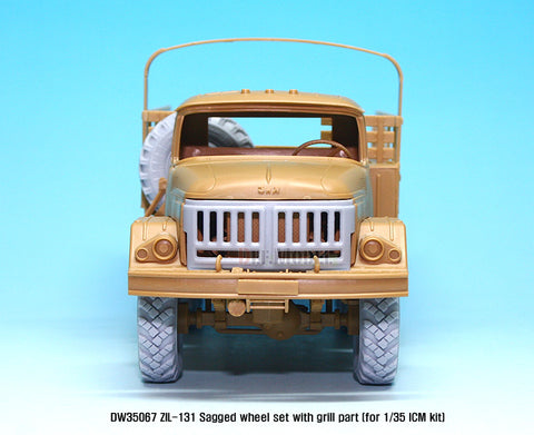 DEF Model DW35067 1/35 ZIL-131 Sagged wheel set with Correct Grill parts (for ICM 1/35)