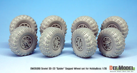DEF Model DW35089 1/35 Soviet SS-23 "Spider" Sagged Wheel set (for HobbyBoss 1/35)