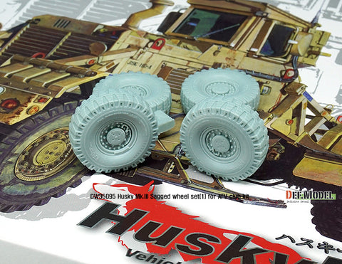 DEF Model DW35095 1/35 US Husky Mk.III Sagged wheel set (for AFV Club 1/35)