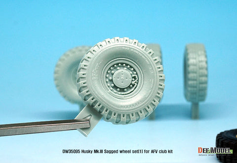 DEF Model DW35095 1/35 US Husky Mk.III Sagged wheel set (for AFV Club 1/35)