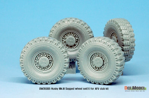DEF Model DW35095 1/35 US Husky Mk.III Sagged wheel set (for AFV Club 1/35)