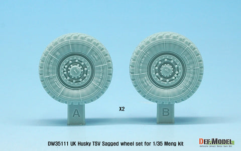 DEF Model DW35111 1/35 UK Husky TSV Sagged wheel set ( for Meng 1/35)