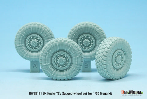 DEF Model DW35111 1/35 UK Husky TSV Sagged wheel set ( for Meng 1/35)