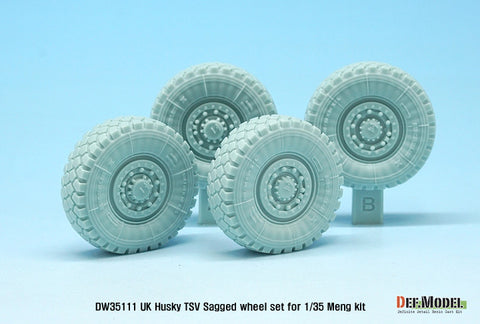 DEF Model DW35111 1/35 UK Husky TSV Sagged wheel set ( for Meng 1/35)