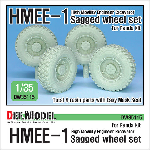 DEF Model DW35115 1/35 US HMEE-1 Tracktor Sagged wheel set ( for Panda 1/35)