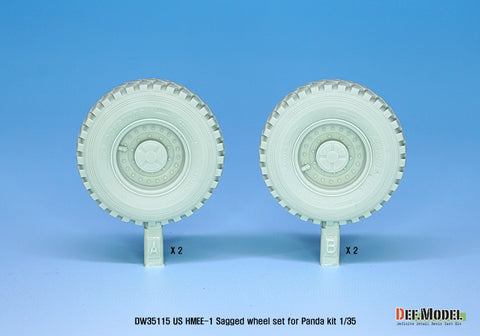 DEF Model DW35115 1/35 US HMEE-1 Tracktor Sagged wheel set ( for Panda 1/35)