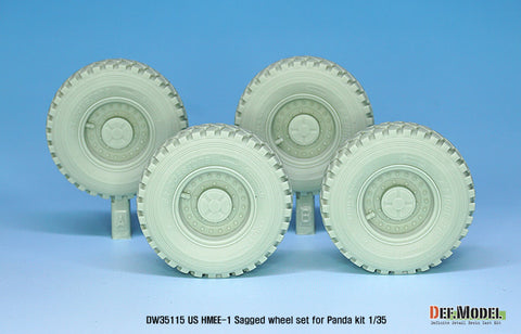 DEF Model DW35115 1/35 US HMEE-1 Tracktor Sagged wheel set ( for Panda 1/35)