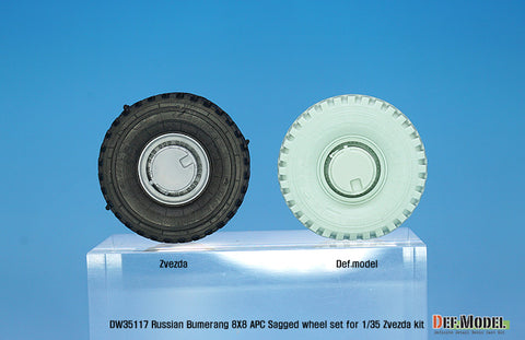 DEF Model DW35117 1/35 Russian VPK-7829 Bumerang APC Sagged wheel set ( for Zvezda 1/35)