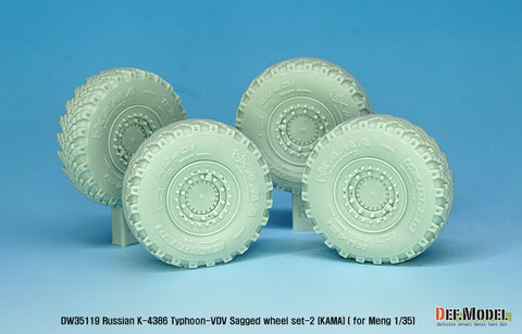 DEF Model DW35119 1/35 Russian K-4386 Typhoon-VDV Sagged wheel set 2- Kama ( for meng 1/35)