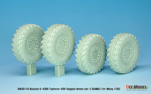 DEF Model DW35119 1/35 Russian K-4386 Typhoon-VDV Sagged wheel set 2- Kama ( for meng 1/35)