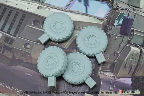 DEF Model DW35119 1/35 Russian K-4386 Typhoon-VDV Sagged wheel set 2- Kama ( for meng 1/35)