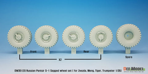 DEF Model DW35120 1/35 Russian Pantsir S-1 Sagged wheel set ( for Zvezda/Meng/Trumpeter 1/35)