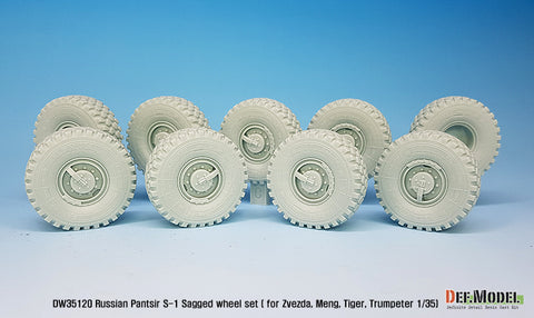 DEF Model DW35120 1/35 Russian Pantsir S-1 Sagged wheel set ( for Zvezda/Meng/Trumpeter 1/35)