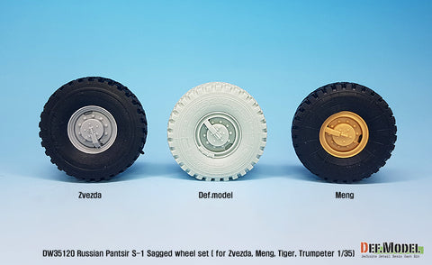 DEF Model DW35120 1/35 Russian Pantsir S-1 Sagged wheel set ( for Zvezda/Meng/Trumpeter 1/35)