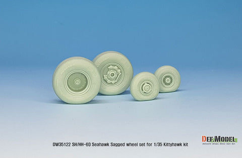 DEF Model DW35122 1/35 US SH/MH-60 Seahawk wheel set (for Kittyhawk 1/35)