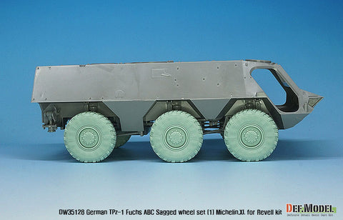 DEF Model DW35128 1/35 German TPz-1 Fuchs ABC Sagged wheel set (1) mich.XL( for Revell 1/35)